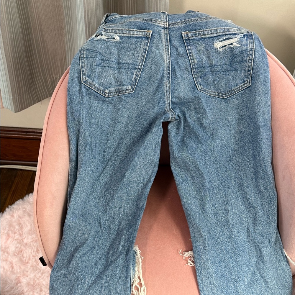American Eagle Outfitters Light Blue Straight Leg Jeans